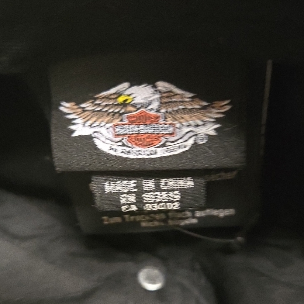 Harley-Davidson Gray Patterned Cap with Rhinestone Logo - Picture 7 of 9